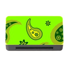 Floral Pattern Paisley Style Paisley Print  Doodle Background Memory Card Reader With Cf by Eskimos