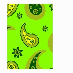 Floral Pattern Paisley Style Paisley Print  Doodle Background Small Garden Flag (two Sides) by Eskimos