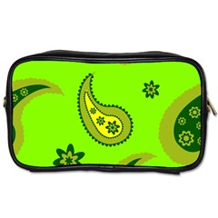 Floral Pattern Paisley Style Paisley Print  Doodle Background Toiletries Bag (one Side) by Eskimos