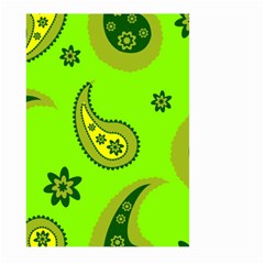 Floral Pattern Paisley Style Paisley Print  Doodle Background Large Garden Flag (two Sides) by Eskimos