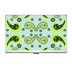 Floral Pattern Paisley Style  Business Card Holder by Eskimos