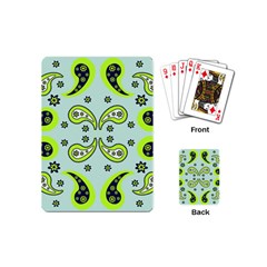 Floral Pattern Paisley Style  Playing Cards Single Design (mini) by Eskimos