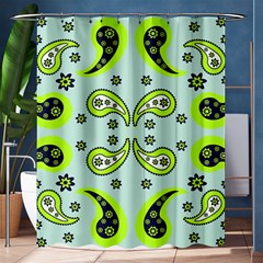 Floral Pattern Paisley Style  Shower Curtain 60  X 72  (medium)  by Eskimos