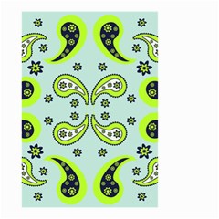 Floral Pattern Paisley Style  Small Garden Flag (two Sides) by Eskimos