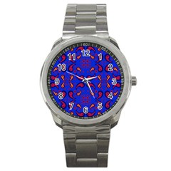 Floral Pattern Paisley Style  Sport Metal Watch by Eskimos