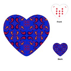 Floral Pattern Paisley Style  Playing Cards Single Design (heart) by Eskimos