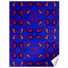 Floral Pattern Paisley Style  Canvas 36  X 48  by Eskimos