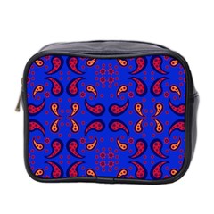 Floral Pattern Paisley Style  Mini Toiletries Bag (two Sides) by Eskimos