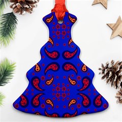 Floral Pattern Paisley Style  Ornament (christmas Tree)  by Eskimos