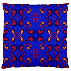 Floral Pattern Paisley Style  Large Cushion Case (two Sides) by Eskimos