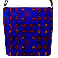 Floral Pattern Paisley Style  Flap Closure Messenger Bag (s) by Eskimos