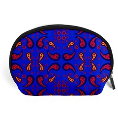 Floral Pattern Paisley Style  Accessory Pouch (large) by Eskimos