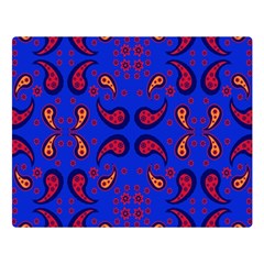 Floral Pattern Paisley Style  Double Sided Flano Blanket (large)  by Eskimos