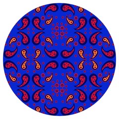 Floral Pattern Paisley Style  Round Trivet