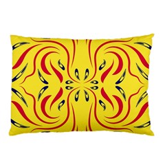 Floral Folk Damask Pattern  Pillow Case by Eskimos