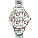 Funny Bunny Round Italian Charm Watch Front