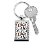 Funny Bunny Key Chain (Rectangle) Front