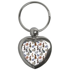 Funny Bunny Key Chain (heart) by SychEva