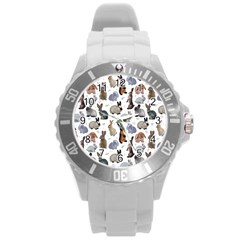 Funny Bunny Round Plastic Sport Watch (l) by SychEva