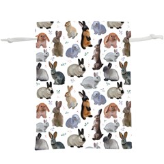 Funny Bunny  Lightweight Drawstring Pouch (xl) by SychEva