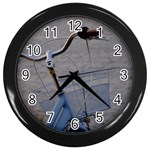 Classic Blue Wall Clock (Black) Front