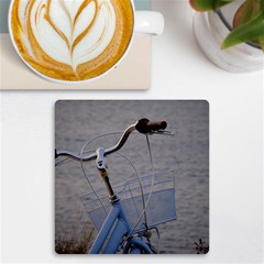 Classic Blue Uv Print Square Tile Coaster  by DimitriosArt