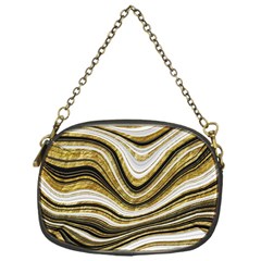 Gold Glitter Marble Background 2 Chain Purse (one Side) by befabulous