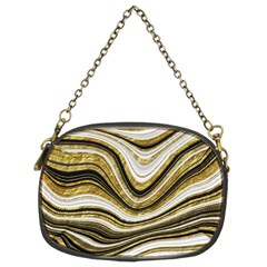 Gold Glitter Marble Background 2 Chain Purse (two Sides) by befabulous