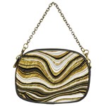 Gold Glitter Marble Background 2 Chain Purse (Two Sides) Front