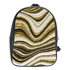 Gold Glitter Marble Background 2 School Bag (xl)