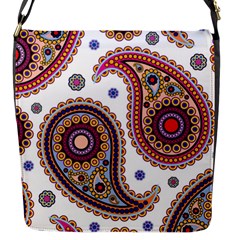 Paisley Pattern Flap Closure Messenger Bag (s) by befabulous