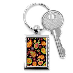 Paisley Pattern Design Key Chain (rectangle) by befabulous