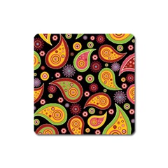 Paisley Pattern Design Square Magnet by befabulous