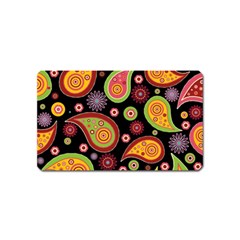 Paisley Pattern Design Magnet (name Card) by befabulous