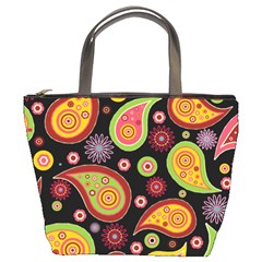 Paisley Pattern Design Bucket Bag by befabulous