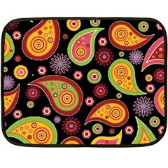 Paisley Pattern Design Double Sided Fleece Blanket (mini)  by befabulous