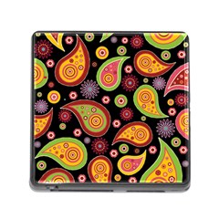 Paisley Pattern Design Memory Card Reader (square 5 Slot) by befabulous