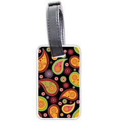 Paisley Pattern Design Luggage Tag (one Side) by befabulous