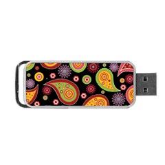 Paisley Pattern Design Portable Usb Flash (one Side)