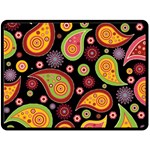 Paisley Pattern Design Double Sided Fleece Blanket (Large)  80 x60  Blanket Front