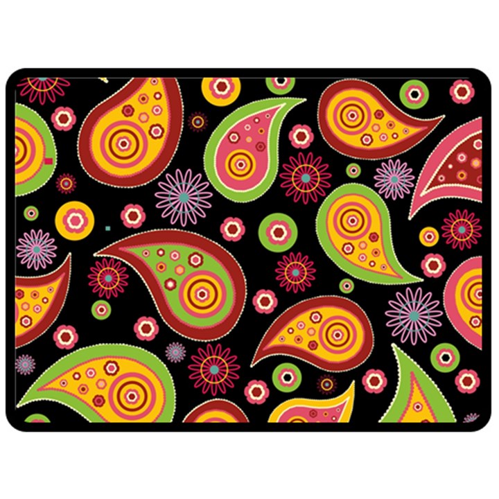 Paisley Pattern Design Double Sided Fleece Blanket (Large) 