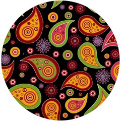 Paisley Pattern Design Uv Print Round Tile Coaster