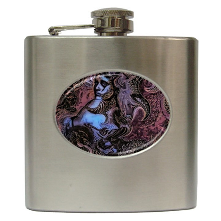 Boho Cthulu Hip Flask (6 oz)