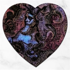 Boho Cthulu Jigsaw Puzzle (heart) by MRNStudios