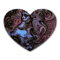 Boho Cthulu Heart Mousepads by MRNStudios