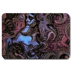 Boho Cthulu Large Doormat  by MRNStudios