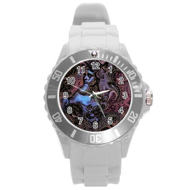 Boho Cthulu Round Plastic Sport Watch (L)