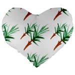 Nature Large 19  Premium Heart Shape Cushions Back