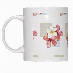 Floral White Mugs