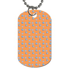 Floral Dog Tag (two Sides)